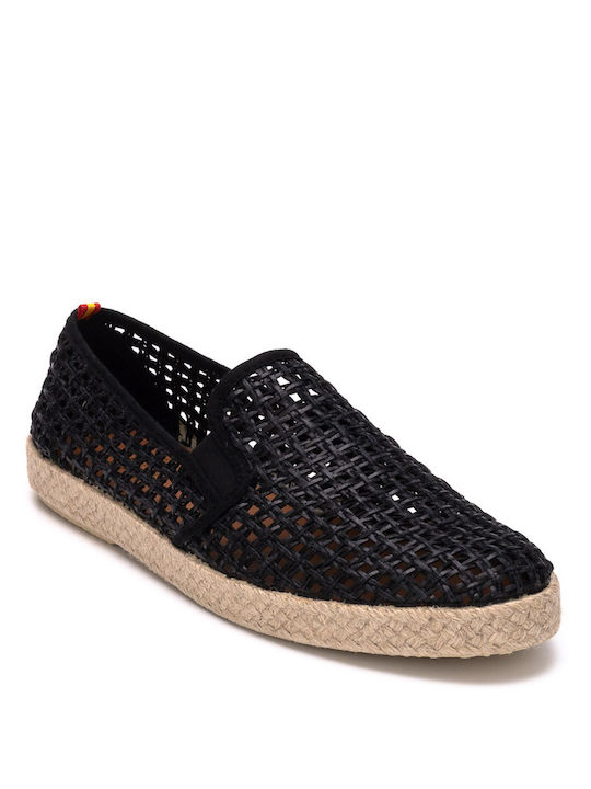 Perlamoda Herren Espadrilles in Schwarz Farbe