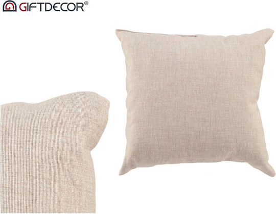 Gift Decor Μαξιλάρι Μπεζ 38x38εκ.