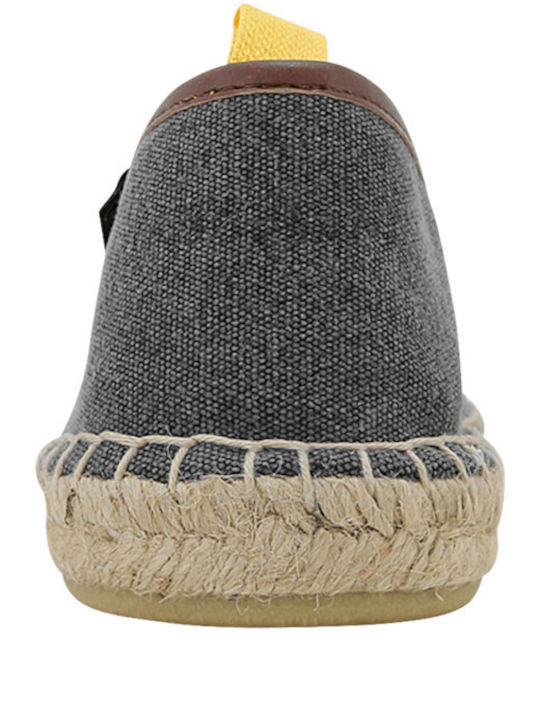Din material textil Espadrile pentru bărbați în culoarea Gri