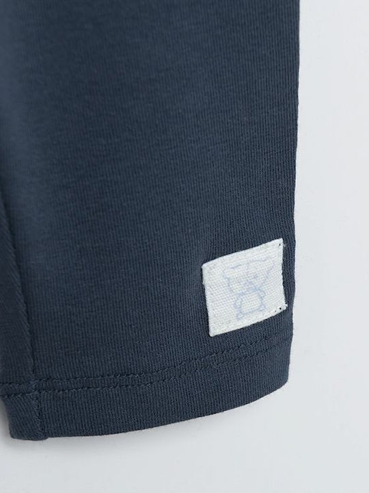 Set Kinder Leggings Lang Blau