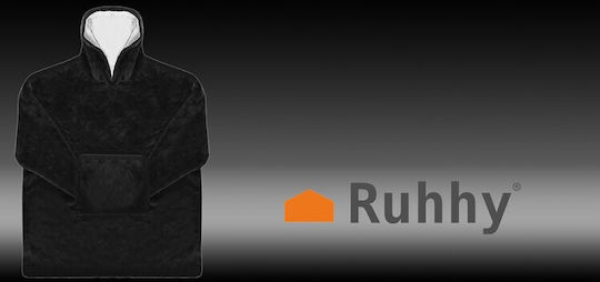 Ruhhy Κουβέρτα Fleece με Μανίκια 106x153εκ. Μαύρη 00009388 Ruhhy Κουβέρτα Fleece με Μανίκια 106x153εκ. Μαύρη 00009388