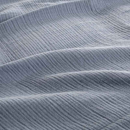 Aigaion Pătură Muselină Superdublă 240x280 cm Albastră