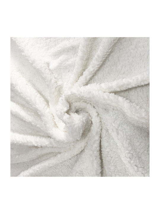 Oxford Home Oxford Pătură Sherpa Fleece Extra-dublă 220x240cm. Ecru