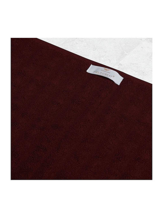 Fieldcrest Πατάκι Μπάνιου Βαμβακερό Μπορντό 50x70εκ.