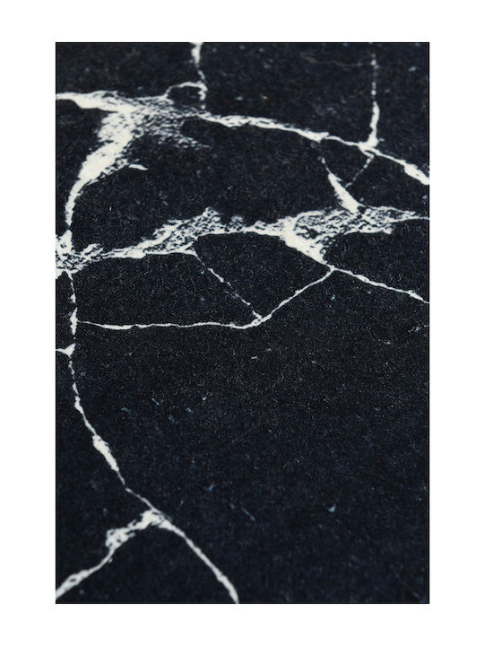 Mijolnir Rutschfest Badematte Synthetisch,Polyester/Cotton/Leather Rechteckig Black Velvet-Black Metal 40x60cm