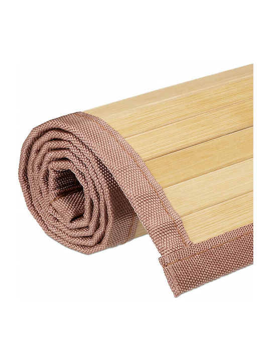 Relaxdays Covoraș de Baie Lemn 10024084 Maro 45x80buc
