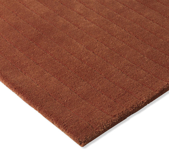 Brink & Campman Décor Rhythm Tangerine Lucrat manual Covor Rectangular Din lână Portocaliu