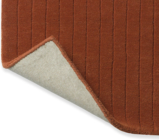 Brink & Campman Décor Rhythm Tangerine Lucrat manual Covor Rectangular Din lână Portocaliu