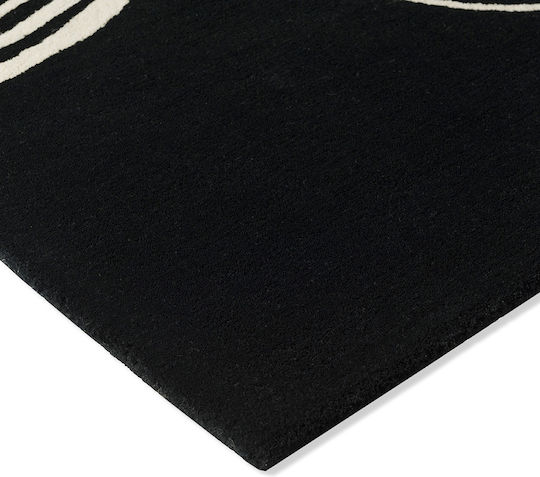 Brink & Campman Décor Flow Caviar Lucrat manual Covor Rectangular Din lână Negru