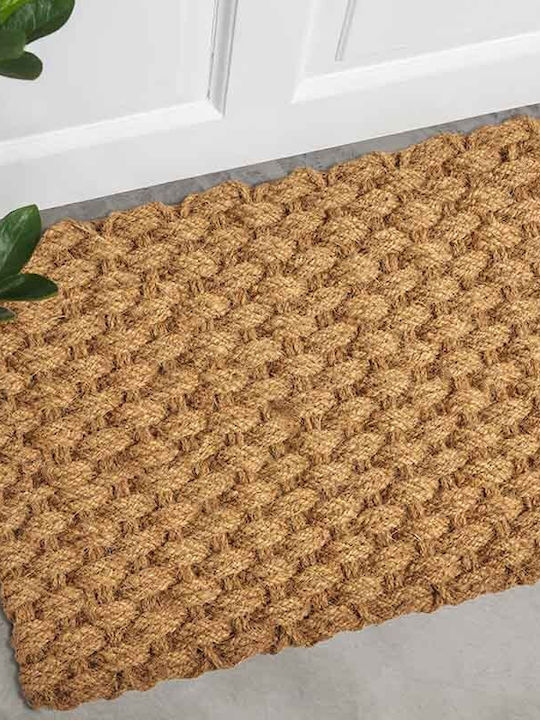 Coconut Fiber Doormat Brown 40x100cm