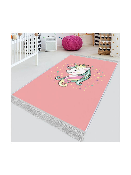 Chilai Home Παιδικό Χαλί Βαμβακερό Ροζ 120x180cm