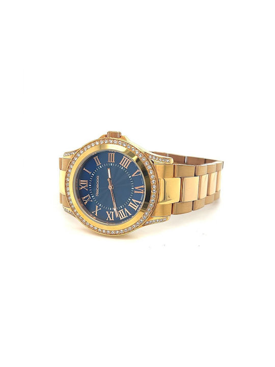 Rebecca Watch with Gold Metal Bracelet