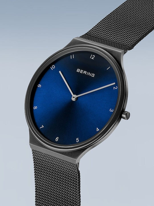 Bering Time Women's Watch with Black Metal Bracelet