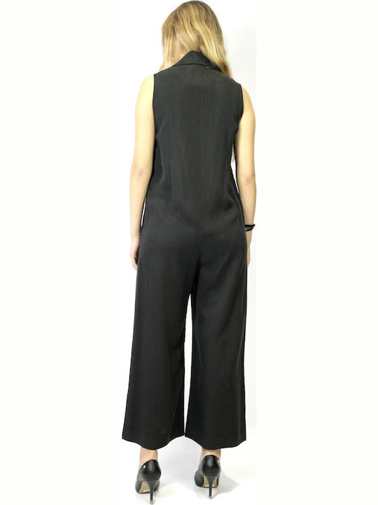 Women's Sleeveless One-piece Suit Black