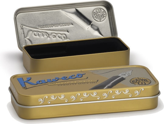 Kaweco LILIPUT Messing Füllfederhalter Extra Breit Gold aus Messing mit Rot Tintenfarbe