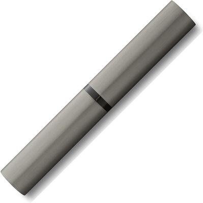 Lamy Stilou Mediu Gri din Aluminiu cu Albastru Cerneală