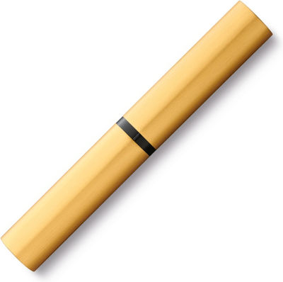 Lamy Writing Pen Medium Gold made of Aluminum with Blue Ink