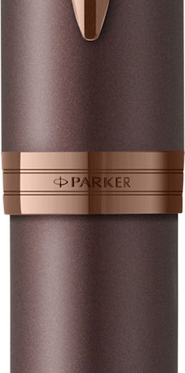 Parker Module Stilou Medium Burgundy Din Oțel Cu Cerneală Roșie