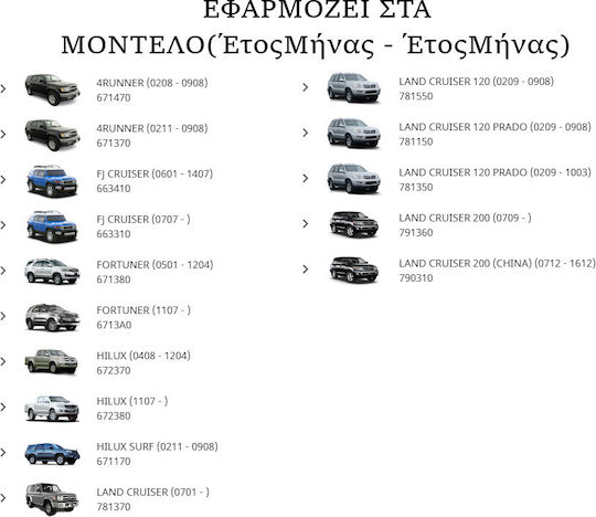 Toyota Φίλτρο Αέρα Αυτοκινήτου για Toyota Hilux / Land Cruiser