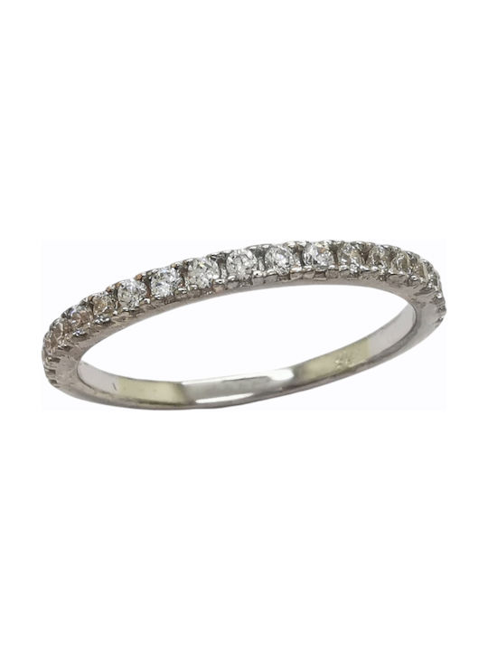 Aris Dentopoulos Jewellery Μονόπετρο από Ασήμι με Ζιργκόν