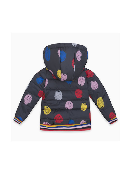 Tuc Tuc Kinderjacke Lang mit Kapuze Schwarz