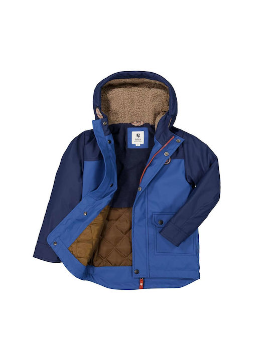 Garcia Jeans Kinderjacke Kurz mit Kapuze Blau