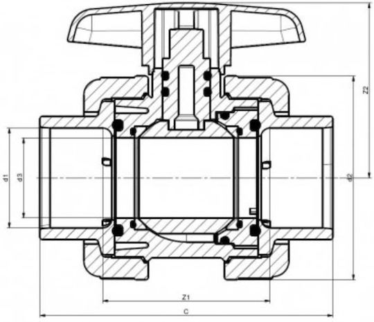 Vdl Fittings Supapă Acvariului 1buc