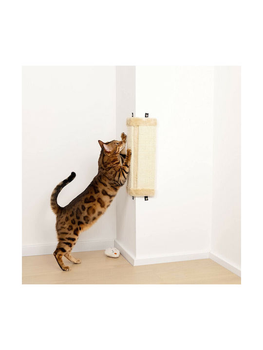 Navaris Scratching Post Posts Beige Wall Mounted 43x22x2cm
