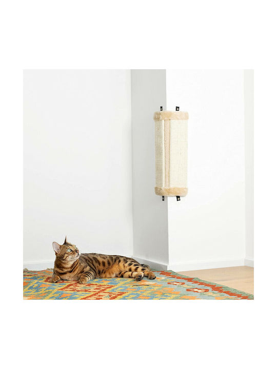 Navaris Scratching Post Posts Beige Wall Mounted 43x22x2cm