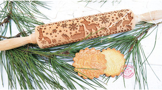 Scrap Cooking Πλάστης Ζαχαροπλαστικής από Ξύλο 4.5cm