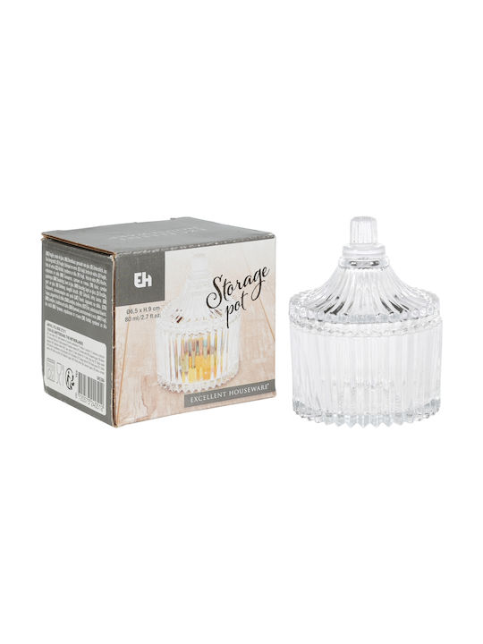 Koopman Koopman Allgemeine Verwendung Glas Transparentes Vasen mit Deckel 80ml 1 Stück