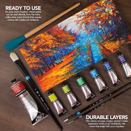Daler Rowney Λαδομπογιές 22ml Πολύχρωμες Σετ 10τμχ