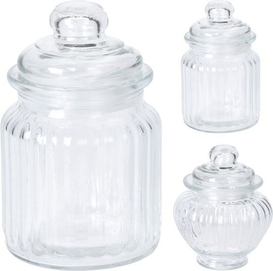 Koopman General Use Glass Jar with Lid Transparent 310ml 1 Piece