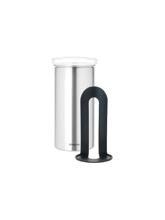 Brabantia Σετ 18τμχ Βάζα για Τσάι / Καφέ με Καπάκι από Ανοξείδωτο Ατσάλι Ασημί 8.5x17cm 18τμχ
