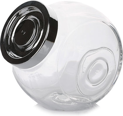 General Trade Allgemeine Verwendung Glasvase mit Deckel Transparent 1600ml 1Stück