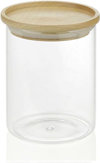Andrea House Allgemeine Verwendung Glasvase mit Deckel Transparent 900ml 1Stück