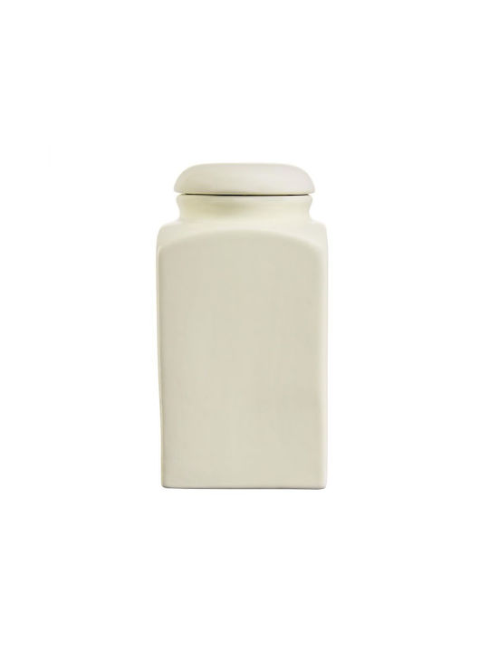Butlers Set 1Stück Gläser Zucker mit Deckel Keramik Beige 1300ml