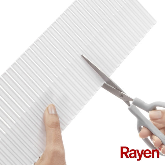 Rayen Πλαστικό Διαχωριστικό Συρταριών σε Λευκό Χρώμα 49.5x10cm 5τμχ
