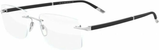 Silhouette Metallisches Brillengestell Silber 5421 6053