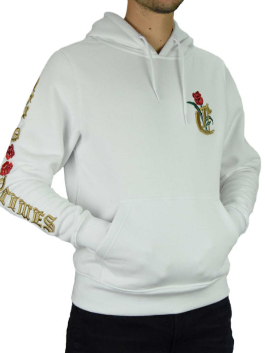 Cayler & Sons Men's Sweatshirt with Hood and Pockets White