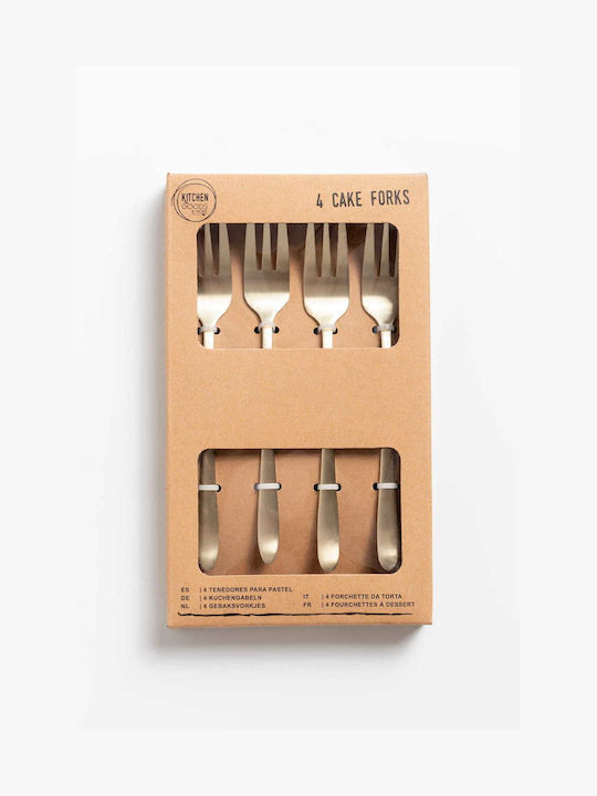 Kaemingk Inox Table Fork Set Gold 4pcs