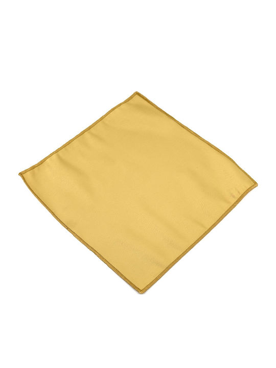 Legend Accessories Σετ Υφασμάτινo Παπιγιόν με Μαντήλι Χρυσό