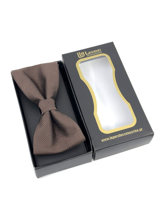 Legend Accessories Bow Tie Set with Pochette Brown