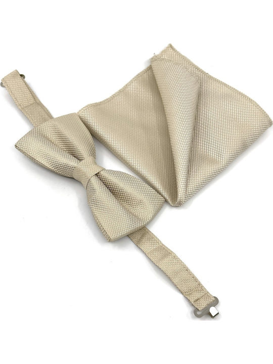 Legend Accessories Bow Tie Set with Pochette White