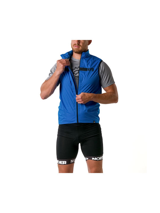 Northfinder Waterproof Cycling Windbreaker Jacket Sleeveless Blue