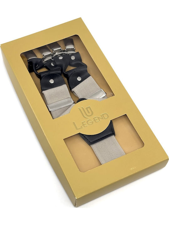 Legend Accessories Тиранти Едноцветна Бежов Legend Accessories Тиранти Едноцветна Бежов