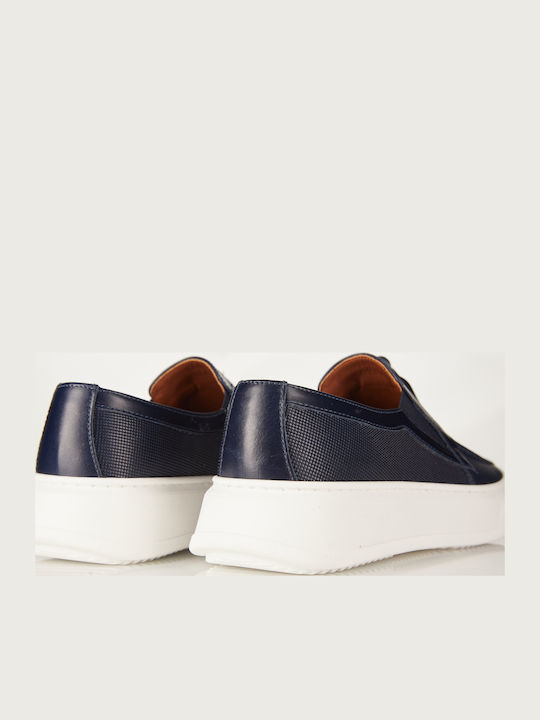 Кожа Мъжки Slip-On Син