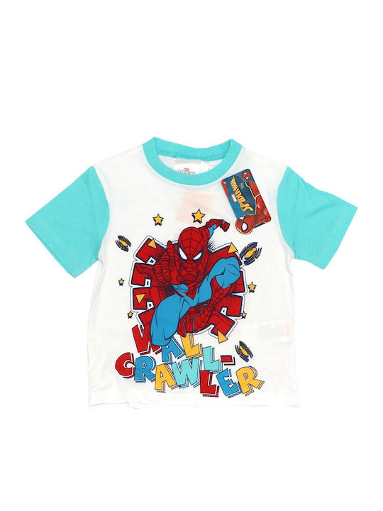 Marvel Kinder Schlafanzug Sommerlich Hellblau