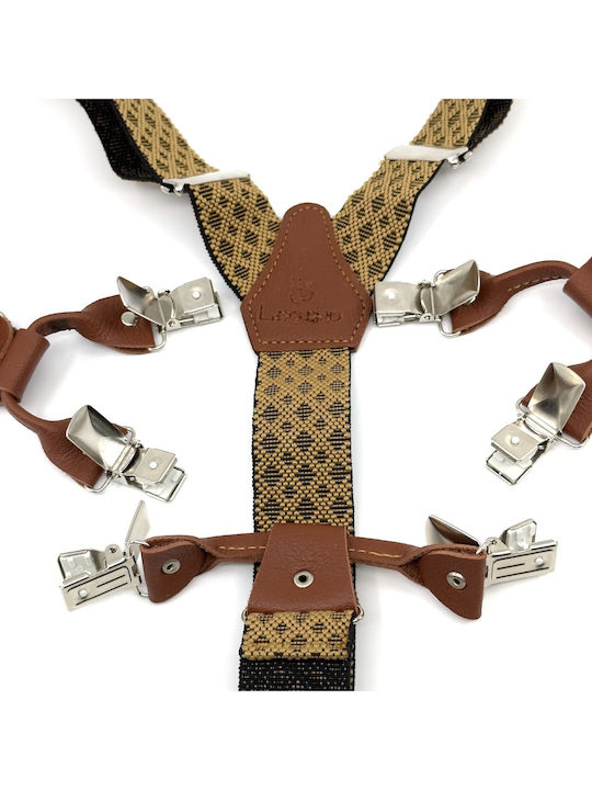 Legend Accessories Suspenders Printed Brown