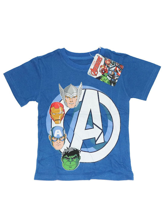 Marvel Set Top & Bottom Kids Summer Pyjamas Blue